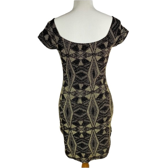 PAPAYA spandex night out sparkly mini dress Sz L - Picture 3 of 14